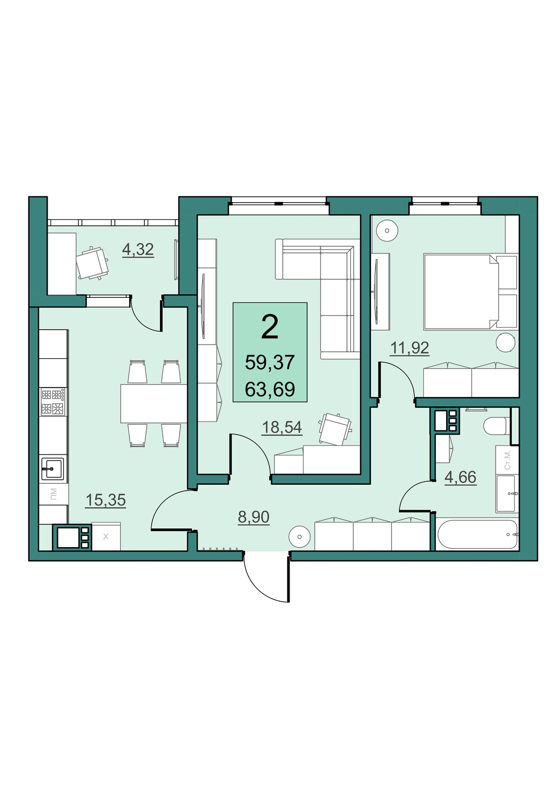 жилой район Солнечный-2, 11-й микрорайон