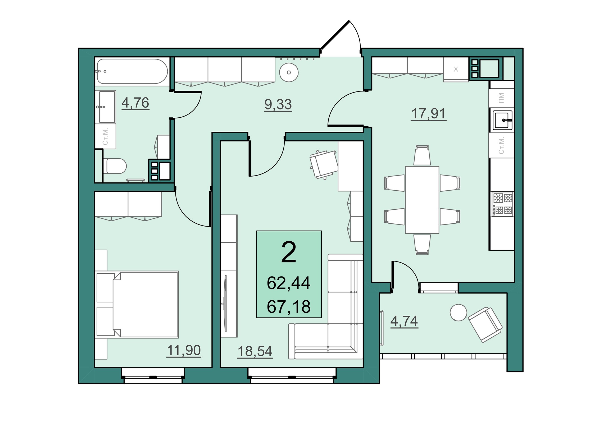 жилой район Солнечный-2, 11-й микрорайон