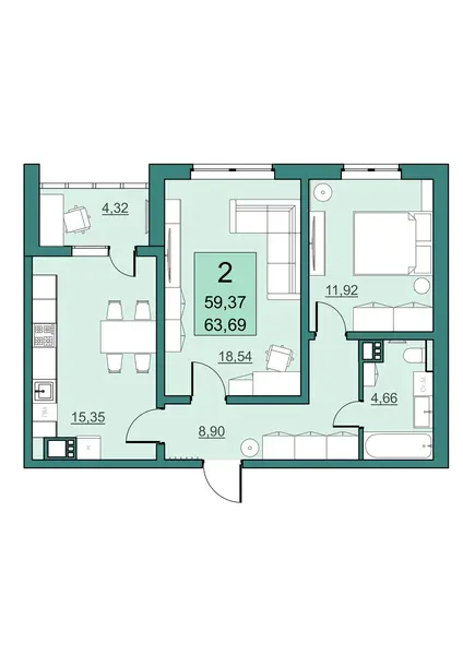 жилой район Солнечный-2, 11-й микрорайон