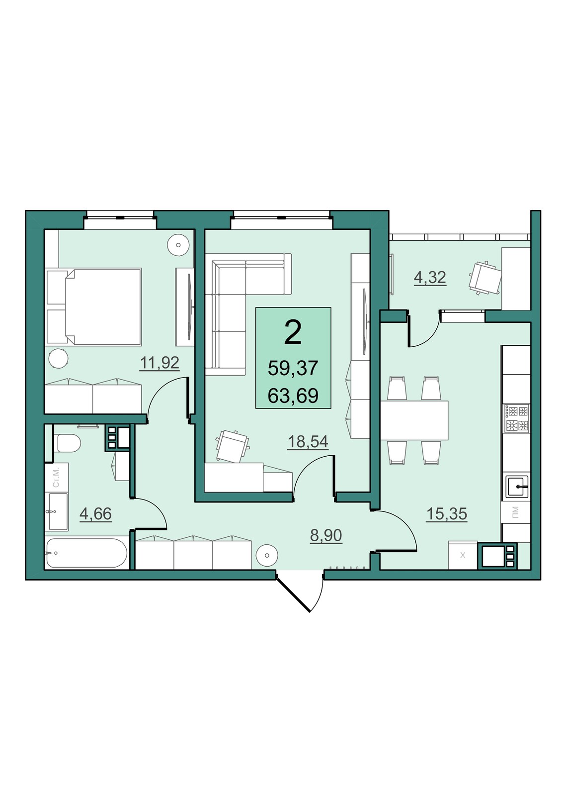 жилой район Солнечный-2, 11-й микрорайон