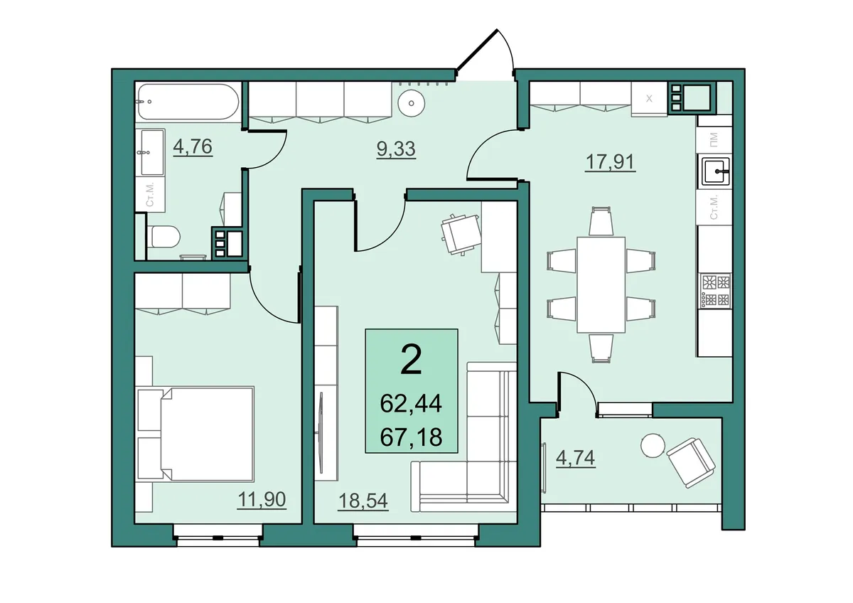 жилой район Солнечный-2, 11-й микрорайон